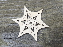 Einhänger Stern 6 cm