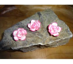 Fdelblte Rose - pink - 3 Stck