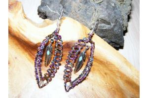 Klppelset Ohrringe Feder