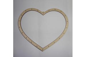 Holzrahmen Herz 11 cm