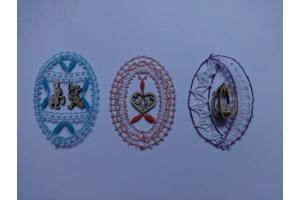 Drei Ostereier fr Rahmen - Klppelbrief