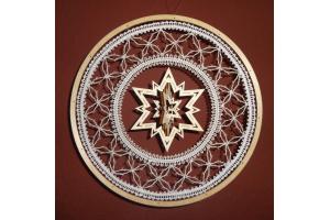 Fensterbild mit Stern Klppelbrief 41