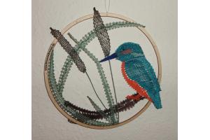 Fensterbild Eisvogel- Klppelbrief 39