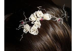 Haarreifen Brautschmuck - Klppelbrief 44