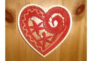 Klppelset Herz rustikal 16 cm