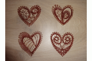 Baumschmuck Herzen - Klppelbrief 64