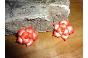 Fdelblte Rose gro - rot - 2 Stck