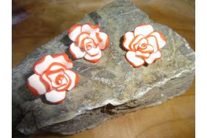 Fdelblte Rose - rot - 3 Stck