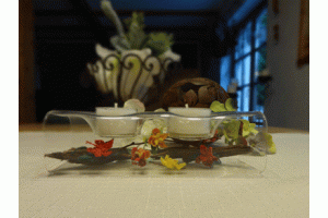 Teelichtrhre fr 2 Teelichter