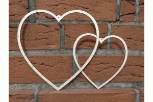 Holzrahmen Herz - Gre 4