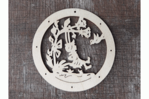 Einhnger Mdchen schaukelt 6 cm