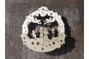 Einhnger Engelchor dreidimensional 6 cm