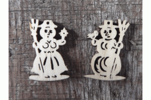 Minis Schneemann und Schneefrau