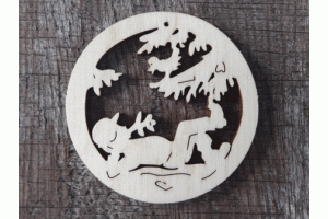 Einhnger Junge macht Pause 6 cm