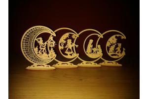 Rahmen Mond zum Stellen