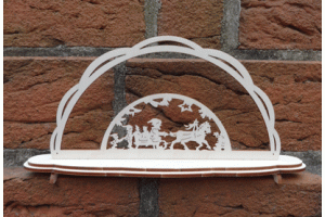 Kleiner Schwibbogen Schlittenfahrt