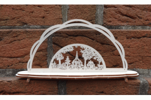 Kleiner Schwibbogen Seiffener Kirche