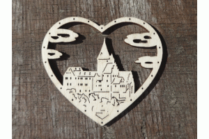 Enhnger Herz Schwarzenberg 6 cm