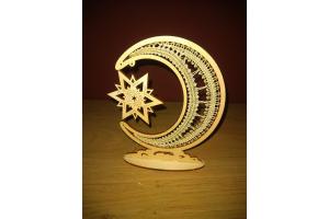 Rahmen Mond mit Stern