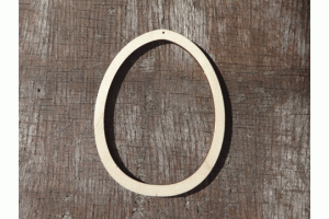 Holzrahmen Ei klein 5,8 x 4,4 cm