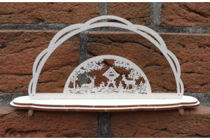 Kleiner Schwibbogen Tiere in Wald