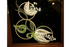 Fensterbild Blte dreiteilig Klppelbrief 82